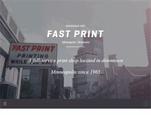 Tablet Screenshot of fastprint-inc.com